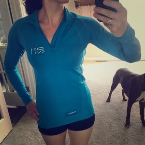 Quarter zip athletic shirt